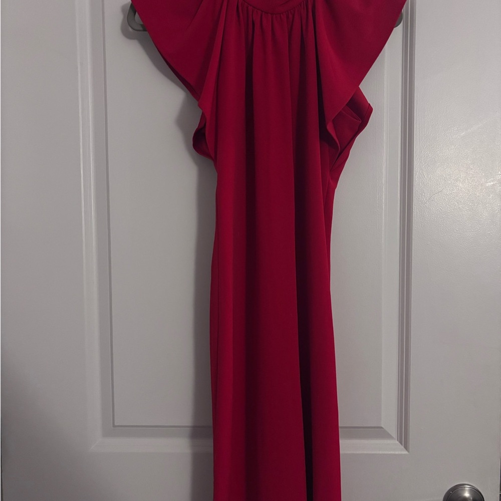 Calvin Klein Vibrant Red Maxi Dress